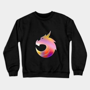 Dragon Animal Mystic Fantastic Nature Adventure Chrome Graphic Crewneck Sweatshirt